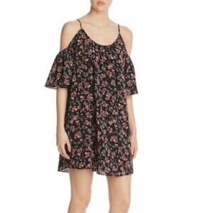 French Connection Anastasia Floral Cold Shoulder Mini Dress